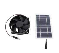 PolyGen Ventilateur Solaire Portable sans Piles nécessaires pour Les Petits espaces/logements pour Animaux de Compagnie, Un kit de Ventilateur à Panneau Solaire de 10 W offrant