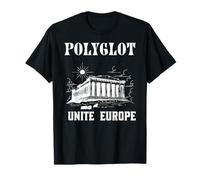 Polyglotte Unis l'europe Langues Culture et Fierté T-Shirt