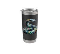 Polygon Art Aspic Charmeur de Serpents Serpents Gobelet isotherme en acier inoxydable double paroi