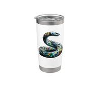 Polygon Art Aspic Charmeur de Serpents Serpents Gobelet isotherme en acier inoxydable double paroi