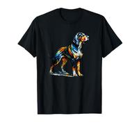 Polygon Art Black and Tan Coonhound T-Shirt