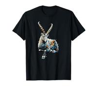 Polygon Art Bouquetin Des Alpes T-Shirt