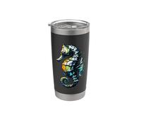 Polygon Art Hippocampe Hippocampes Gobelet isotherme en acier inoxydable double paroi