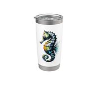 Polygon Art Hippocampe Hippocampes Gobelet isotherme en acier inoxydable double paroi