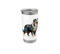 Polygon Art Miniature American Shepherd MAS Gobelet isotherme en acier inoxydable double paroi