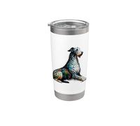 Polygon Art Scottish Deerhound Gobelet isotherme en acier inoxydable double paroi
