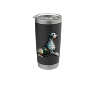 Polygon Art Scottish Deerhound Gobelet isotherme en acier inoxydable double paroi
