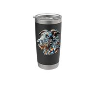 Polygon Art Scottish Deerhound Gobelet isotherme en acier inoxydable double paroi