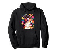 Polygonal Abstract Art Australian Shepherd Aussie Dog Sweat à Capuche