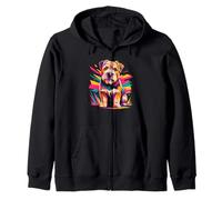 Polygonal Abstract Art Glen Of Imaal Terrier Wicklow Terrier Sweat à Capuche