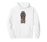 Polygonal Groundhog Illustration Polygon Woodchuck Marmot Sweat à Capuche