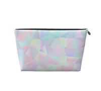 Polygonale holographique irisée Abstraite, Trousse de Toilette Trousse de Maquillage Sac à cosmétiques Trousse de Toilette de Voyage Portable