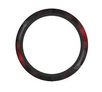 Polygonaler Lenkradbezug in Schwarz und Rot - vollflächig bedrucktes Design, universell passend für Pkw, Lkw, SUVs und ATVs