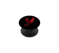 Polygone géométrique Rouge Cardinal Bas Poly Observation des Oiseaux PopSockets PopGrip Adhésif