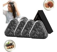Polygonum Multiflorum Shampooing Savon, Bar de savon de shampooing triangulaire pour les soins des cuirs chevelu, Shampooings solides et bar de conditionneur pour les cheveux gras (5)