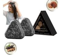 Polygonum Multiflorum Shampooing Savon, Bar de savon de shampooing triangulaire pour les soins des cuirs chevelu, Shampooings solides et bar de conditionneur pour les cheveux gras (2)