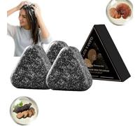 Polygonum Multiflorum Shampooing Savon, Bar de savon de shampooing triangulaire pour les soins des cuirs chevelu, Shampooings solides et bar de conditionneur pour les cheveux gras (3)