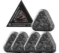 Polygonum Multiflorum Shampooing solide pour cheveux clairsemés Savon noir Reishi Ganoderma contient Polygonum Multiflorum, Ganoderma noir, huile de ricin, huile de coco (5 pièces)