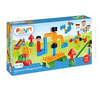 PolyM 760011 Abenteuer Aire de Jeu pour Enfants, Jouet, Flexible et rundkantige Briques