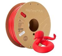 Polymaker 70826 PolyTerra PLA Filament PLA Faible teneur en Plastique, hydrosoluble 1.75 mm 1000 g Rouge (Mat) 1 pc(s)