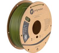 Polymaker Filament ASA de 1,75 mm, vert kaki, 1 kg, filament d'impression 3D, résistant à la chaleur et aux intempéries, filament ASA pour imprimante 3D, parfait pour l'impression de pièces