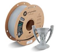 Polymaker HT-PLA Filament PLA 1,75 mm, gris, haute température pour impression 3D, stable à la chaleur jusqu'à 130 °C, facile à imprimer, fonctionne avec la plupart des imprimantes FDM, bobine de 1 kg