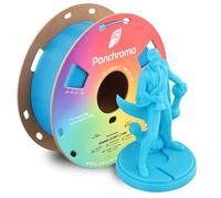 Polymaker Panchroma Filament PLA translucide 1,75 mm, 1 kg, cyan | PLA semi-transparent, impression facile et alimentation fluide, compatible avec Bambu Lab et la plupart des imprimantes 3D