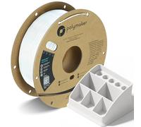 Polymaker PolyLite PLA PRO Blanc - 1.75mm - 1kg | Robuste, haute vitesse jusqu'à 500 mm/s, surface propre, faible déformation, facile à imprimer sur la plupart des imprimantes