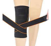 PolyMath Genouillère avec Sangle Réglable pour Les Douleurs au Genou Genouillère Manches Premium Support pour Hommes et Femmes Haltérophilie Running Convient pour Le Pied Gauche ou Droit