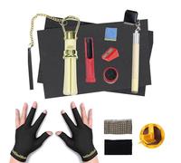 PolyMath Kit de réparation de Queue de Billard 10 pièces 2 Gants de Billard Mains Gauche et Droite Gratuitement