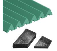 PolyMath Lot de 6 coussins de rechange en caoutchouc pour table de billard K66 - 12 à 3 mm