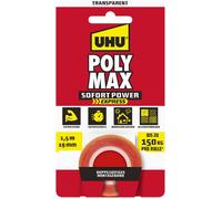 Polymax 7004622 Ruban Double Ruban Transparent 1,5 M X 19 Mm