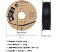 Polymax Tough Pla Teal - 1.75mm -750g[Pla9185798]