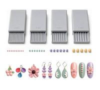 Polymer Clay Shaper And Ball Maker Essential Bead Roller - Polymer Crafting Tools | Artists And Craft Enthusiasts Clay Bead Maker For Making Bracelets, Necklaces, Earrings, Nail Decoration (Gray)