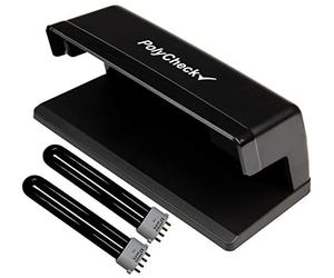Polymère & Paper 9W UV Vérificateur de billets de banque + 2 ampoules de rechange DuraBulb® - Détecte l'argent forgé