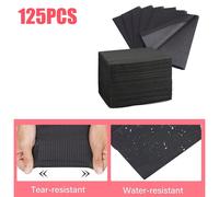 Polymères De Table De Manucure Imperméables Au Poulet,Table De Manucure Pliable,Coussin De Protection,Livres De Pratique De Manucure,Papier Toilette,125 Pièces - Type Black