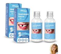 Polymorphic False Tooth Plaster for Teeth Instant Dentures Hole Temporary Tooth Repair Kit for Fixing Broken Tooth Missing Filler, 60ml