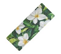 Polynésie Française Tahiti Gardenia Beauté Summer Flowers Tapis de yoga imprimé avec housse en caoutchouc naturel antidérapant, épais 1 mm avec sacs tapete para ejercicio 180,3 x 66 cm pour l'exercice