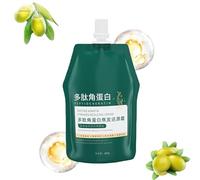 Polypeptide Keratin Hair Treatment, Crème Réparatrice Intensive pour Cheveux Abîmés et Brûlés, Traitement Hydratant et Lissant à la Kératine, Masque Capillaire Nourrissant pour Cheveux (1)