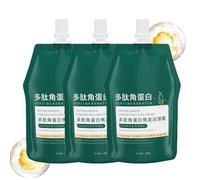 Polypeptide Keratin Hair Treatment, Crème Réparatrice Intensive pour Cheveux Abîmés et Brûlés, Traitement Hydratant et Lissant à la Kératine, Masque Capillaire Nourrissant pour Cheveux (3)