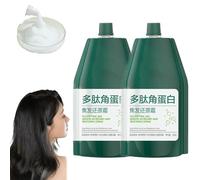Polypeptide Keratin Hydrating Smoothing Hair Damage Repair Cream - PolypeptideKeratin HairNourishing Mask, Deep Conditioning for Lasting Shine and Smoothness for Dry DamagedHair (2Bags)