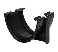 Polypipe polyflow Profondeur Capacité [Noir] gouttière Union rd502 pour 117 MMX 75 mm en PVC non plastifié Demi Rond Deepline gouttière Systèmes