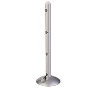 POLYPOOL - PP3111 STILUX 28lm Lampe de bureau LED ajustable - Lampe murale magnétique avec support bio-adhésif - Lampe LED orientable à 360° - Lampe 4 LED, Argent