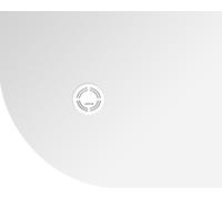 Polysan Flexia receveur de douche semi-circulaire 100x80 cm blanc 91251