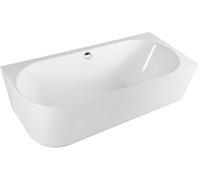 Polysan Sussi baignoire murale 160x70 cm ovale blanc 90191R