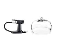 Polyscience GSM700PSS0NUK1 Pro Sage Commercial Smoking Gun, 1 kg & Lacor 61816 Magic Food Smoker Bell with Glass Lid with Valve, Allows Smoke, Steam and Flavouring, 20 x 12 cm