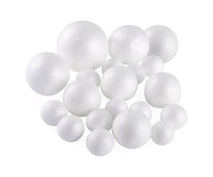Polystyrène Craft Balls Polystyrène Boules Blanches Mousse décor Artisanat Rond Noël Bricolage Art de Pâques ménage 5 Tailles 20pcs