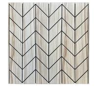 Polystyrène PS Panneaux de plafond 50x50cm lambris de plafond aspect bois imitation bois panneau muraux épaisseur 2-3mm (10m², V312-cz)