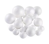 Polystyrène White Balls Mousse décor Artisanat Rond Noël Bricolage Art de Pâques ménage 5 Tailles 20pcs