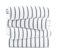 Polyte - 430 GSM Lot de 4 Serviettes de Bain en Microfibres - sèche Rapidement/ne Peluche Pas - Tissu alvéolé - 152,4 x 76,2 cm